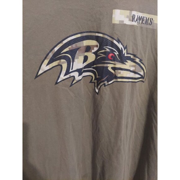 Nike NFL Baltimore Ravens Salute To Service Green Long Sleeve T Shirt Men’s L - Picture 3 of 8